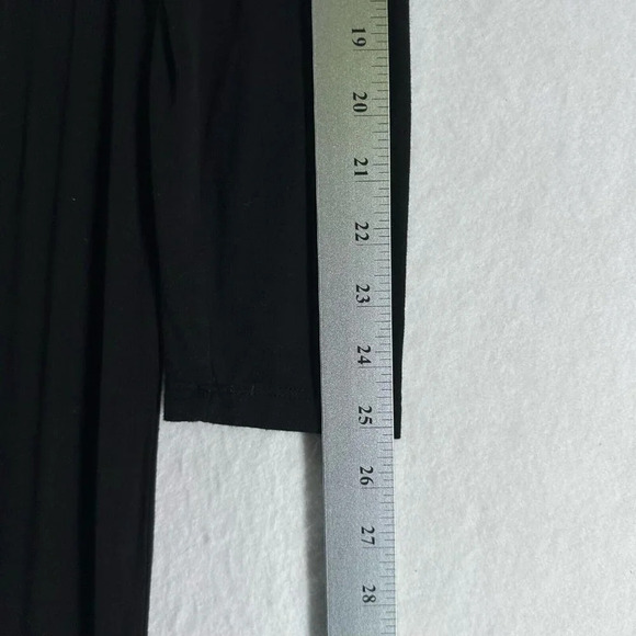 Soft Surroundings Dress Size S Floral Embroidered Maxi Boho Fit & Flare Black - Picture 12 of 13